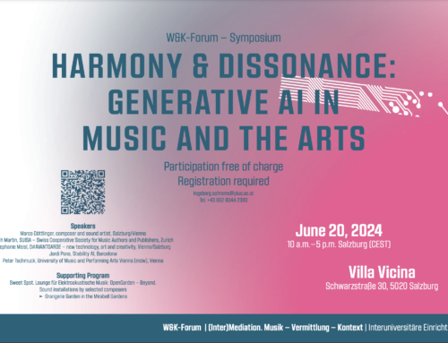 W&K-Forum – Symposium: Harmony & Dissonance: Generative AI in Music and the Arts